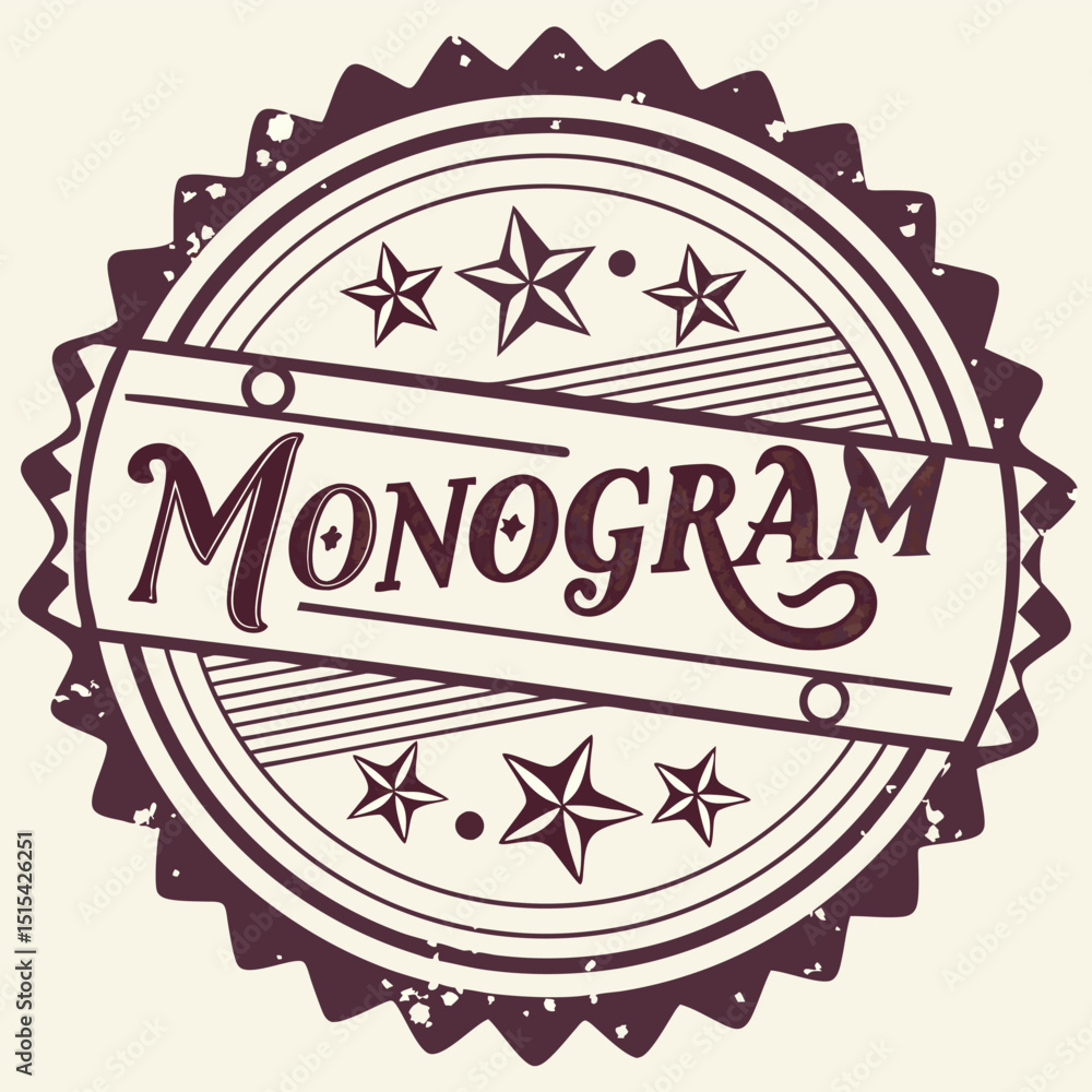 Poster vintage logo design featuring camera illustrations and monogram elements suitable for photography-re