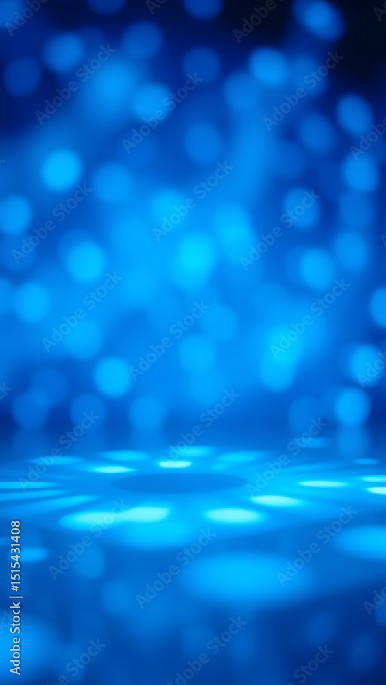 Poster beautiful abstract blue patterns create a calming atmosphere with soft shapes and light reflections