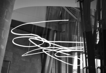 Schrift und Spiegelung