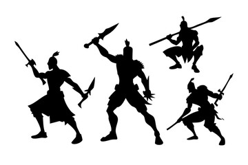 Warrior Silhouettes  Powerful Poses for Game Design & Art