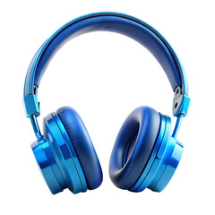 royal blue headphone isolated on white background.PNG Transparent file type with high definition picture quality available.