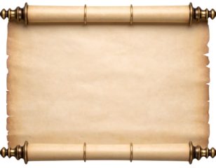 old paper scroll with wax seal