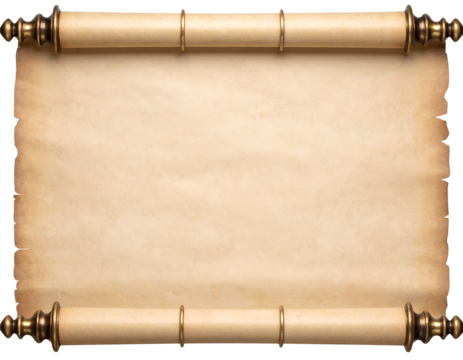 old paper scroll with wax seal