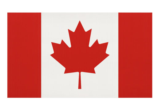 Realistic canadian flag waving with transparent background, perfect for any project related to canada