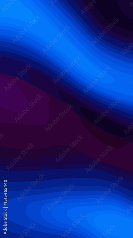 Aufkleber abstract blue wave pattern in gradient design on dark background