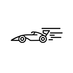 Stylish Racing Icon Design in Modern Vector Style
