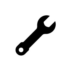 Modern Icon of Wrench with Minimalist Design and Precision