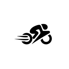 Dynamic Racing Icon Featuring Modern Design and Speed