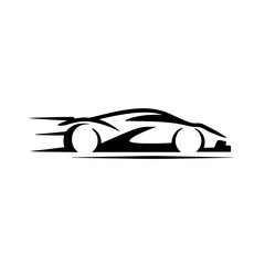 Stylish Minimalist Racing Car Design in Motion