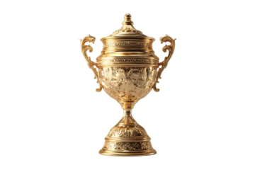 Close-up of championship trophy gallery