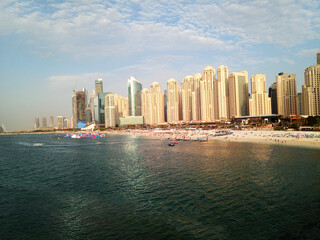 Dubai Marina. Sea view. United Arab Emirates.