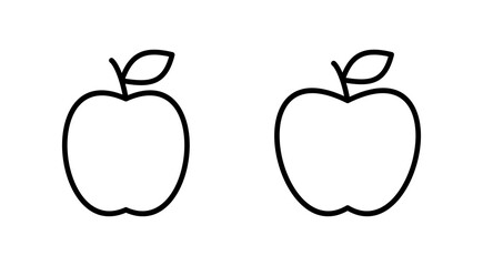 Apple icon vector. Apple sign and symbols for web design.