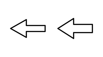 Arrow icon vector. Arrow sign and symbol for web design.