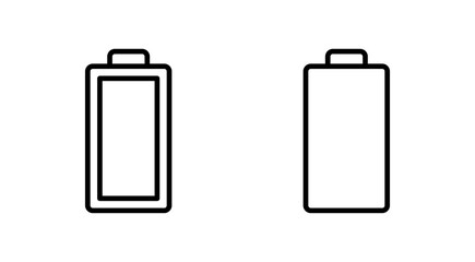 Battery icon vector. battery Charging sign. battery charge level