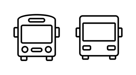 Bus icon vector. bus sign and symbol