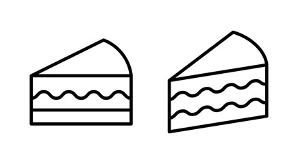 Cake icon vector. Cake sign and symbol. Birthday cake icon