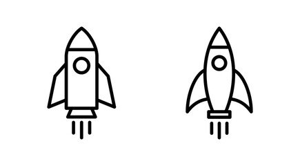 Rocket icon vector. Startup sign and symbol. rocket launcher icon