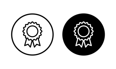 Badge icon vector illustration. Awards icon vector. Achieve sign and symbols. Stamp