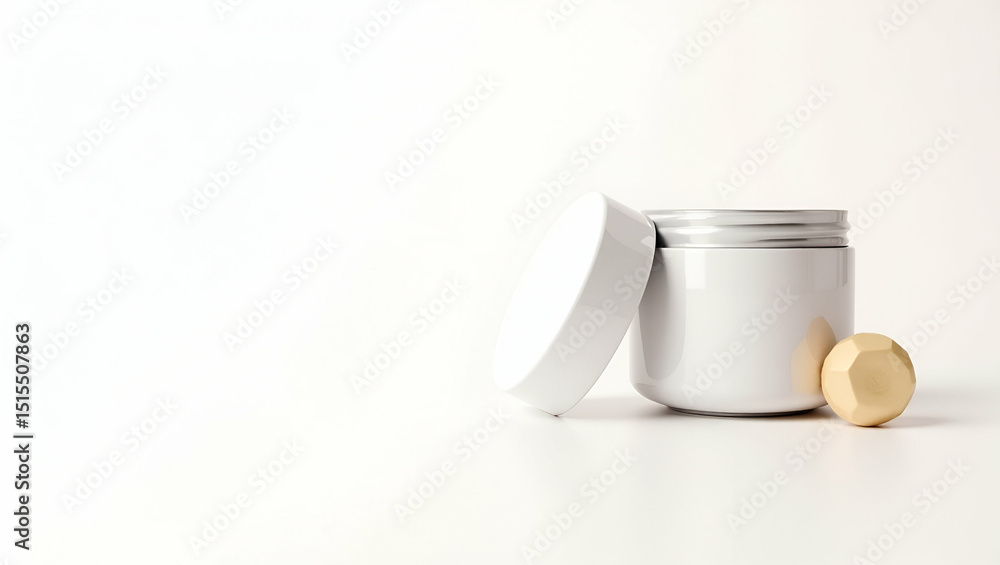 Poster promo ready product image isolated on white background featuring dynamic angle reflective highlights