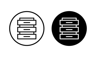 Database icon vector illustration. database sign and symbol
