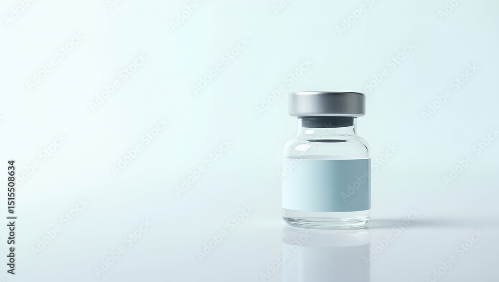 Poster minimalist close up of sterile medical product displayed on pure white surface under diffused light 