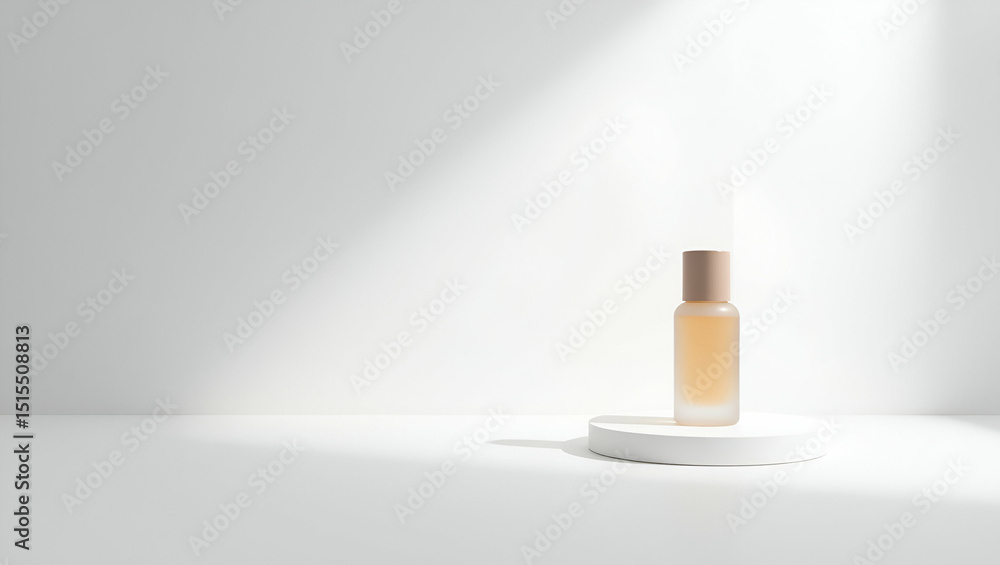 Poster ecommerce item spotlight showcasing single product positioned at center of pristine white canvas und