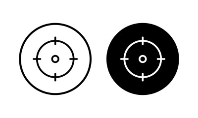 Target icon vector illustration. goal icon vector. target marketing sign and symbol
