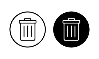 Trash icon vector illustration. trash can icon. delete sign and symbol.