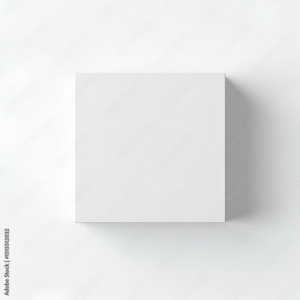 Fototapete professional realistic infographic element showcasing custom box packaging displayed on seamless whi