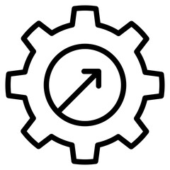 Growth management icon in vector illustration