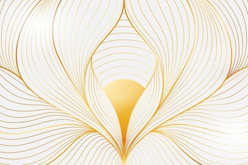 abstract background with golden ornament