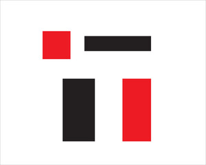 t tech logo design simple modern logo design
