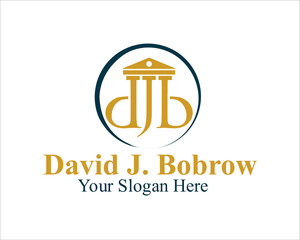 D J B Law Firm logo design