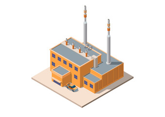 Isometric Industrial Building