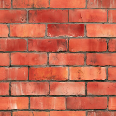 Obraz premium Classic Red Brick Wall - Seamless Texture