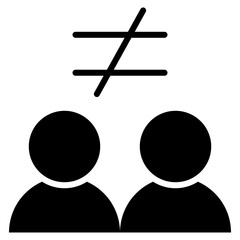 Inequality Glyph Icon