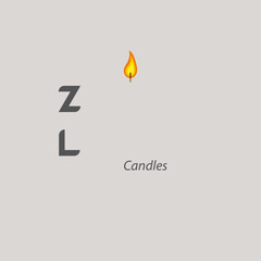 CANDLE LOGO 01,  logo design, minimalist logo, unique logo, logo maker, creative logo, brand identity	