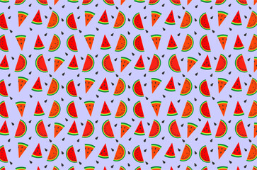 Seamless pattern of watermelon background. Perfect for  wallpaper, background, packaging product, textile, fabric and other commercial needs.