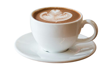 tasa de cafe sobre fondo transparente