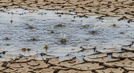 Raining Hope Restoring Life Into Parched Earth Nature Rejuvenation Revival