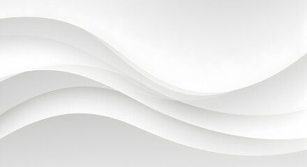 White Flowing Abstract Wave Background