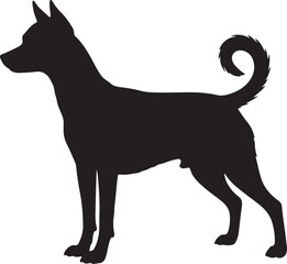 Mountain Feist Side View Silhouettes