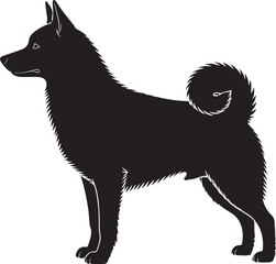 Norrbottenspets Side View Silhouettes