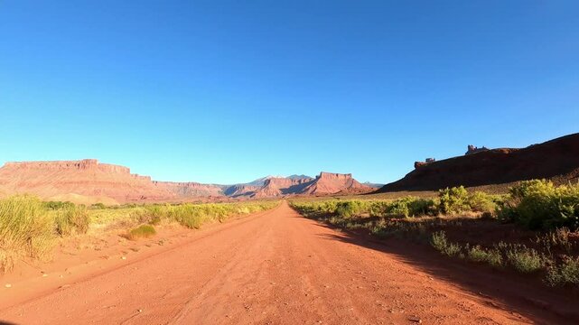Utah Driving 2100 Moab Red Rock Desert