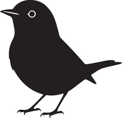 Side View of a Nashville Warbler Standing
