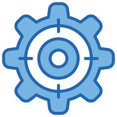 Targeting Blue White Icon