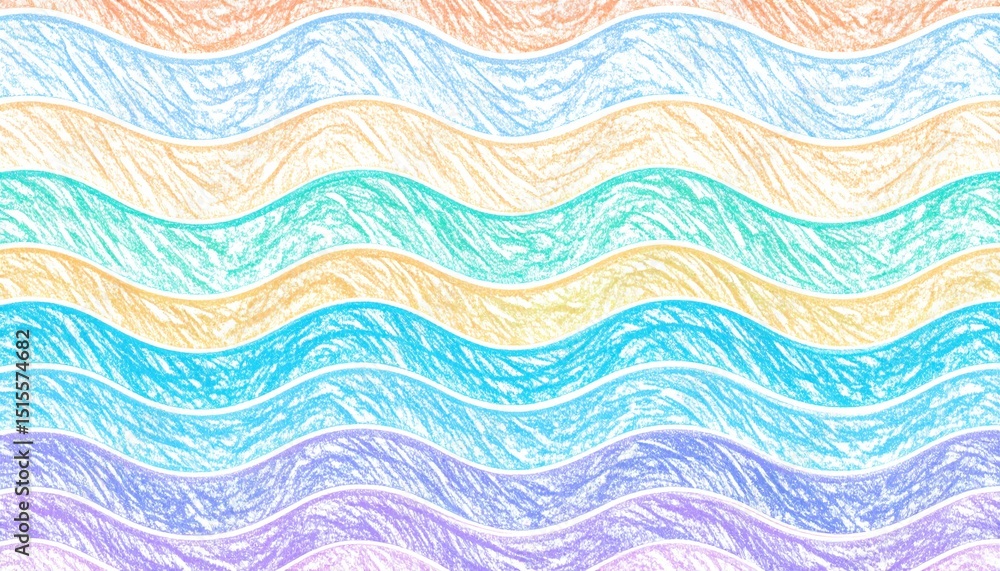 Aufkleber colorful abstract wave pattern, a vibrant and dynamic spectrum of colors in motion