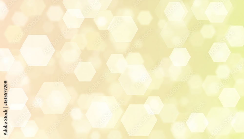Poster green and white abstract hexagonal background design for modern projects