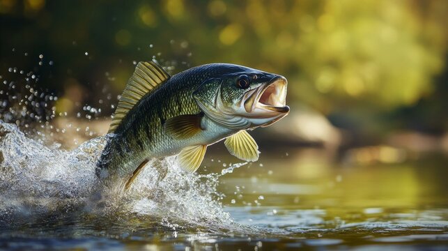 An exhilarating sport of motorboat fishing with a man skillfully wielding a fishing rod to catch a big fish.