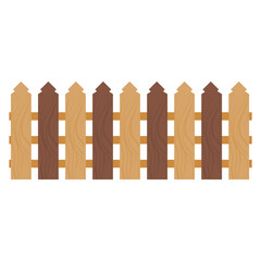 Wooden Fence Graphic Illustration